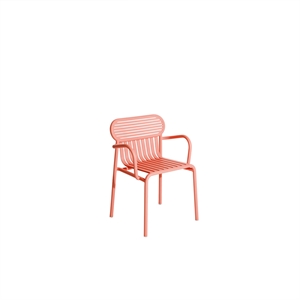 Petite Friture WEEK-END Silla de Comedor con Reposabrazos Coral