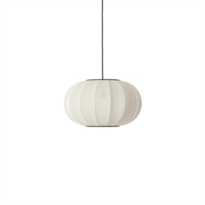 Lámpara Colgante Ovalado Made By Hand Knit-Wit Blanco Perla Ø45