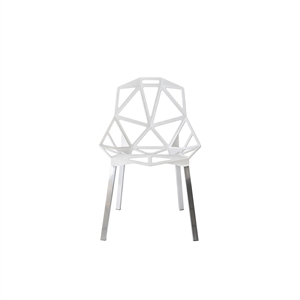 Silla Magis Chair One 4 Patas Anodizado/ Blanco