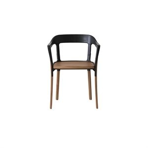 Silla de Comedor Magis Steelwood Nuez/ Negro