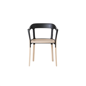 Silla de Comedor Magis Steelwood Natural/ Negro