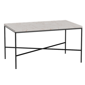 Mesa de centro Planner de Fritz Hansen, 75 x 45 cm, Crema y Negro