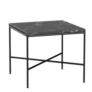 Mesa de centro Planner de Fritz Hansen, 45 x 45 cm, color carbón/ Negro