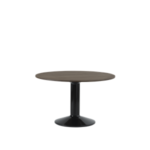 Mesa de Comedor Media Muuto Ø120 Roble Aceitado Oscuro/ Negro