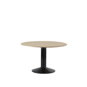 Mesa de Comedor Media Muuto Ø120 Roble Aceitado/ Negro