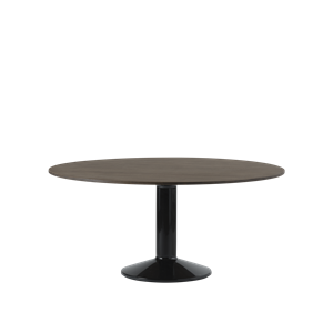 Mesa de Comedor Media Muuto Ø160 Roble Aceitado Oscuro/ Negro