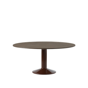 Mesa de Comedor Media Muuto Ø160 Roble Aceitado Oscuro/Rojo Oscuro