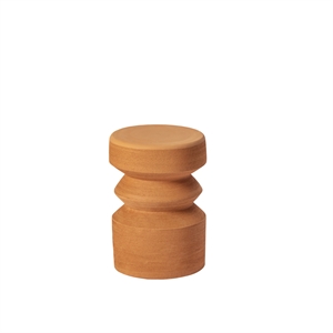 Mesa de centro Milo de Miniforms, Ø36, terracota