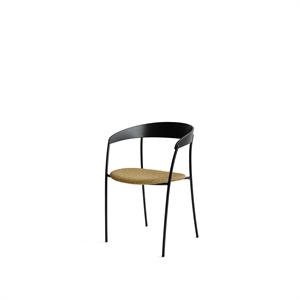 Silla de Comedor Missing con Reposabrazos New Works Roble Negro /Ocre Barnum