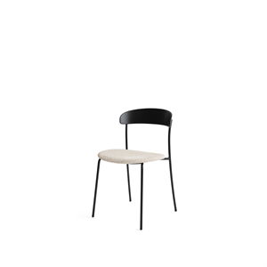 Silla de Comedor Missing de New Works Roble Negro /Barnum Lana