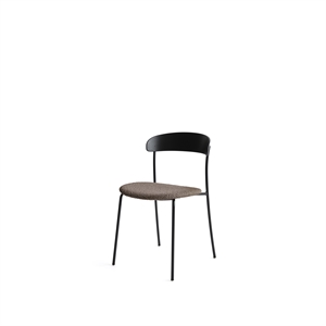 Silla de Comedor Missing de New Works Roble Negro /Barnum Gris Pardo Oscuro