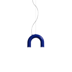 Lámpara Colgante Individual de Arco Oblure Azul