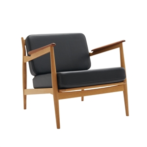 Sillón Magnus Olesen 107 Roble aceitado/Teca aceitada/Sabana Negro 30314