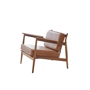 Sillón Magnus Olesen 107 Teca aceitada/Dunes Cognac 21000