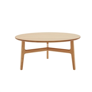 Magnus Olesen Mesa de centro Freya roble macizo aceitado Ø 85 x H 40 cm