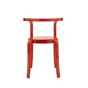 Magnus Olesen Serie 8000 Silla de Comedor Haya/Retro Rojo