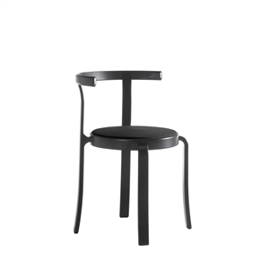 Silla de Comedor Magnus Olesen Serie 8000 Roble Teñido negro/Tapizada Negro Savannah 30314