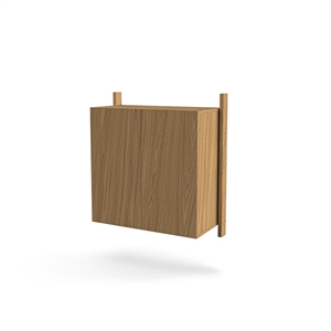 Estantería Mazo MOD Modelo 13, Riel 2x875 y Gabinete de Roble