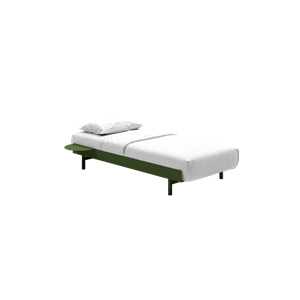 MOEBE Cama Estructura de Cama 90 cm Pino Verde