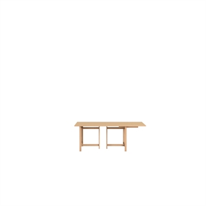Mesa de Comedor Rectangular MOEBE 160x90 con 1 Extensión en Color Melocotón Apagado