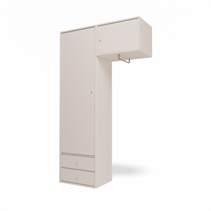 Armario Montana Selection Attire II con barra para colgar, color arcilla, 168