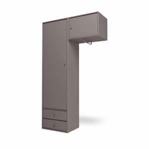 Armario Montana Selection Attire II con barra para colgar, 35 cm, color café