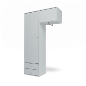 Armario Montana Selection Attire II con barra para colgar, color ostra, 156