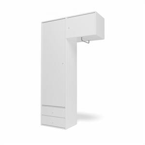 Armario Montana Selection Attire II con barra para colgar, talla 38, color nieve