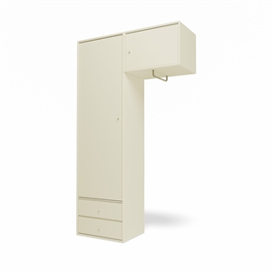 Armario Montana Selection Attire II con barra para colgar, 150 unidades, vainilla