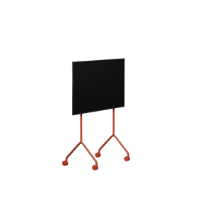 Pedestal Moon Light Soporte TV Rojo Ardiente