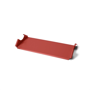 Pedestal Moon Tray Estante Rojo Ardiente