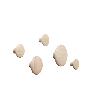 Muuto Dots Ganchos Madera Roble 5uds.