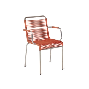 Silla de Comedor Fiam Mya Spaghetti con Reposabrazos Naranja