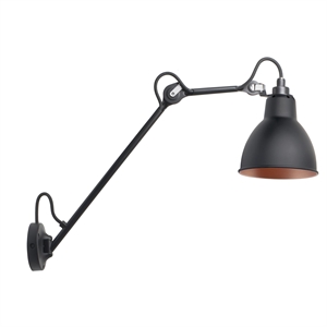 Lampe Gras N122 Lámpara de Pared Negro/ Negro/ Cobre – DCWéditions