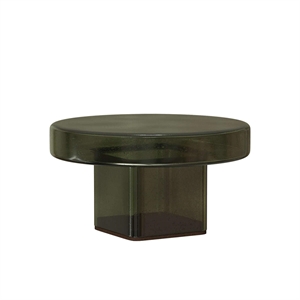 Mesa de Centro Desnuda NORR11 H30 Verde botella/Vidrio