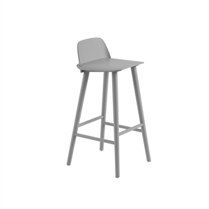 Taburete de Bar Muuto Nerd Gris Alt. 75