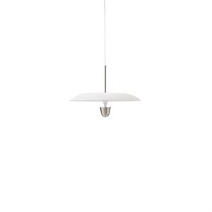 Lámpara colgante Chanterelle New Works Ø55 Aluminio/ Blanco