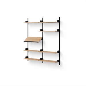 New Works Living Librería 1900 Roble/ Negro