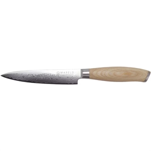 Cuchillo Multiusos Japonés Mareld Akio de 13 cm de Madera Clara
