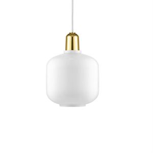 Normann Copenhagen Amp Lámpara Colgante Pantalla de Repuesto Blanco/Latón Pequeña
