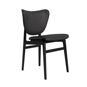 Silla de Comedor NORR11 Elephant Negro en Roble Negro/antracita 21003