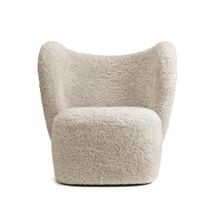 NORR11 Sillón Little Big Giratorio Piel de Oveja Moonlight