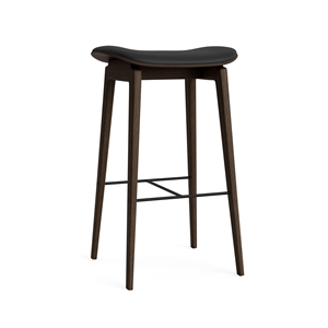 NORR11 NY11 Taburete de Bar Al. 65 cm Roble Ahumado oscuro/Negro 41599