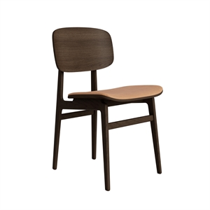 NORR11 NY11 Silla de Comedor Roble Ahumado oscuro/Camel 21004