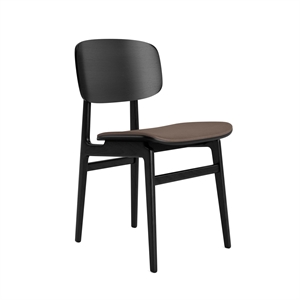 NORR11 NY11 Silla de Comedor Negro/ Marrón Oscuro 21001