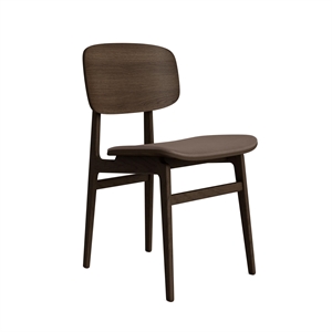 NORR11 NY11 Silla de Comedor Roble Ahumado oscuro/Marrón Oscuro 21001