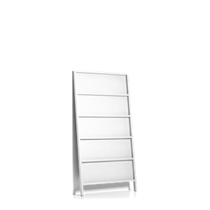 Moooi Oblique Estante de Pared Pequeño Haya Lacada en Blanco