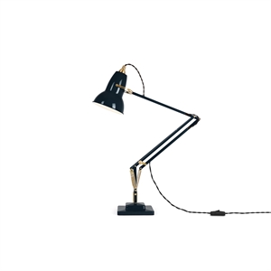 Anglepoise Original 1227 Latón De Lámpara de Mesa Latón/ Azul Tinta