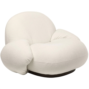 GUBI Pacha Sillón con Reposabrazos y Arpa Giratoria 24/ Negro