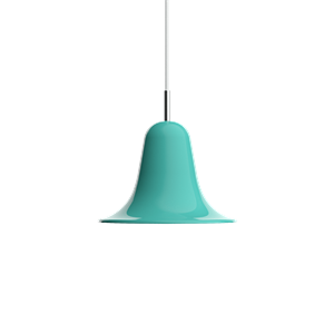 Lámpara colgante Verner Panton Pantop Ø23 verde azulado claro